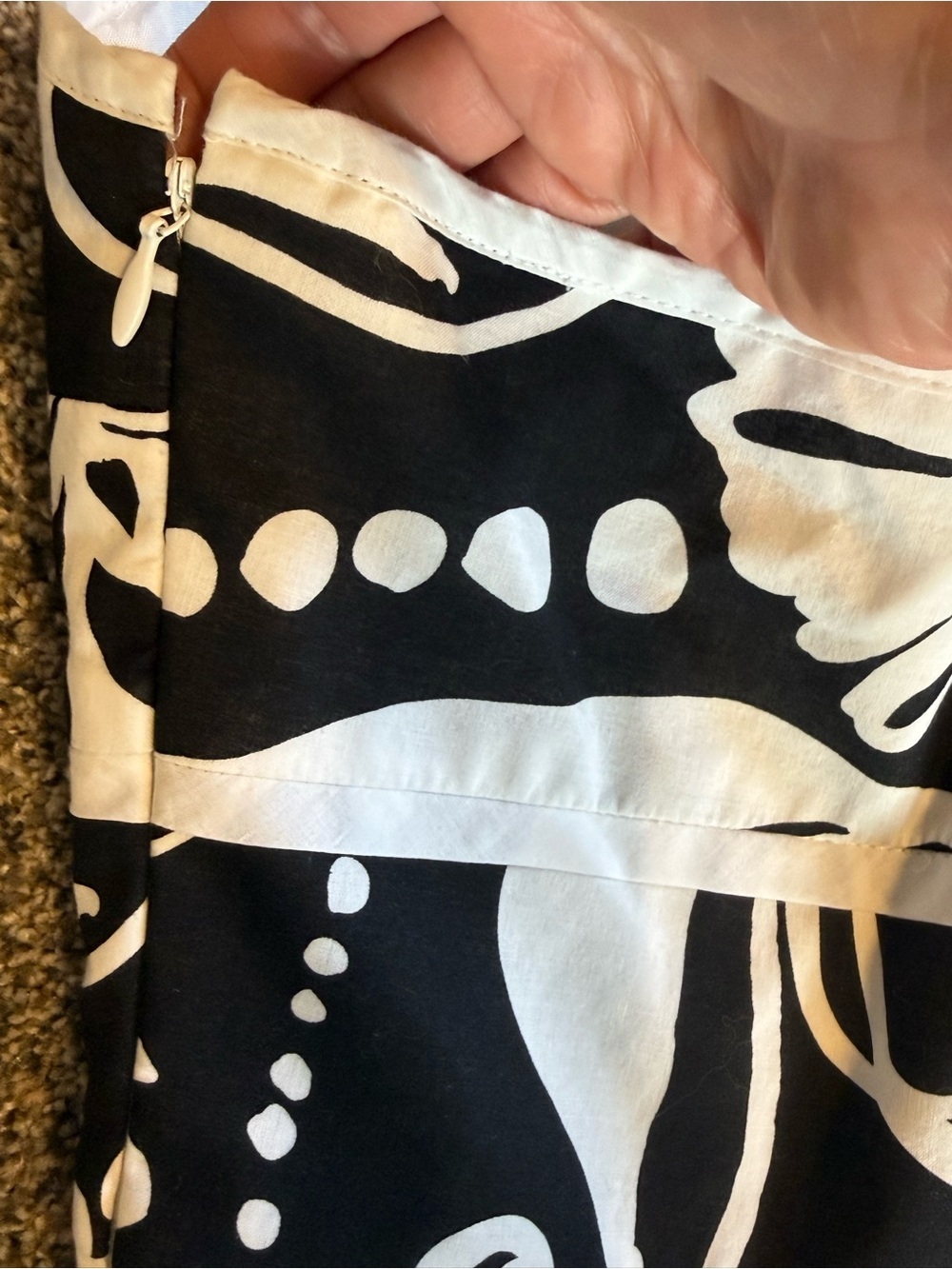 Harold's Black & White Floral Strappy Mini Dress - Picture 9 of 11